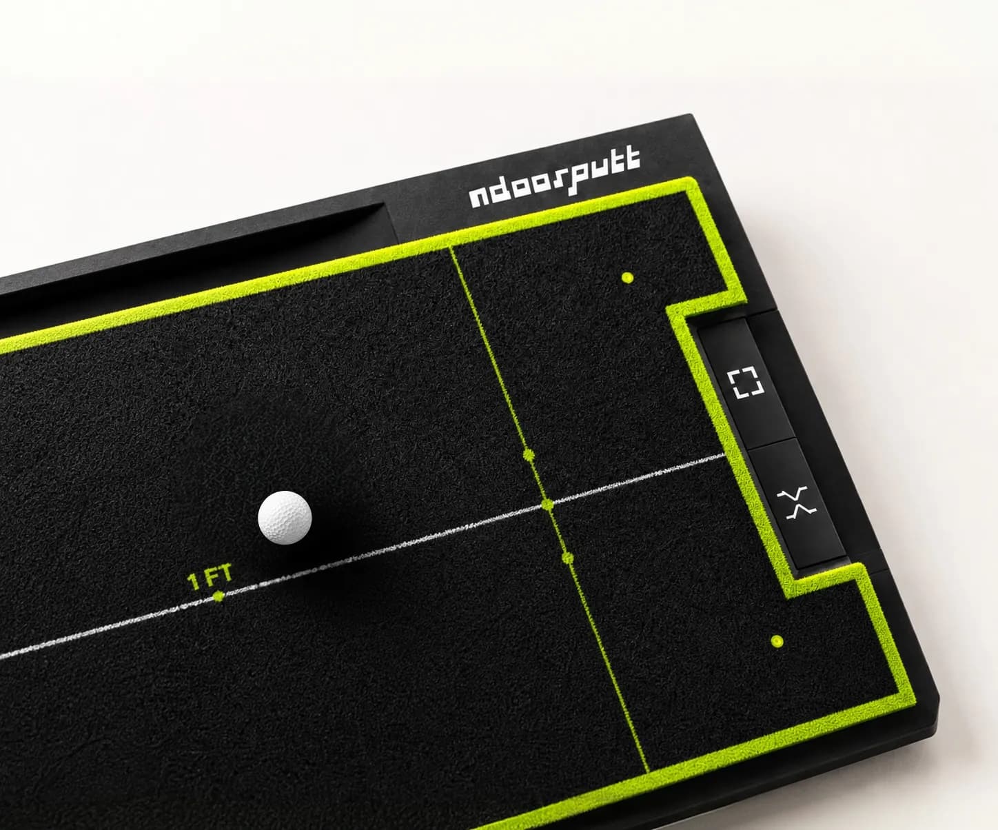 The NDoorPutt starting area ready for a putt.